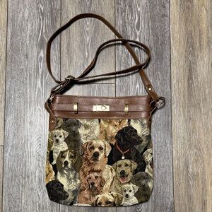 Dog Print Crossbody Bag by Sainty